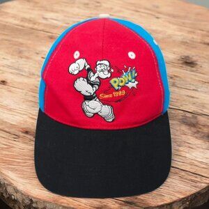 Popeye Pow Spinach Strapback Cap Trucker Baseball Embroidered Cartoon Hat